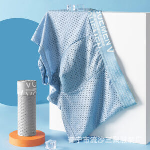 Men's Ice 3PCS silk underwear mesh